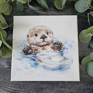 Cute Otter Canvas Art